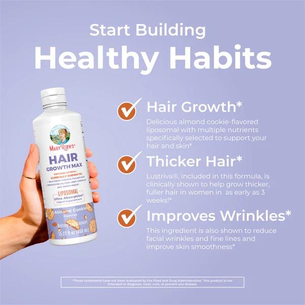 Daily Liquid Hair Formula 16 oz & Hair Growth Max Liposomal 15.22 oz